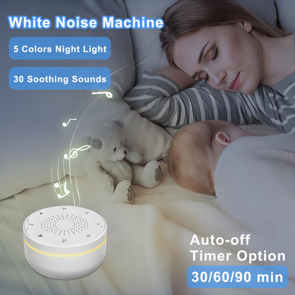 White Noise Machine Baby - Máquina de Ruído Branco para Bebês