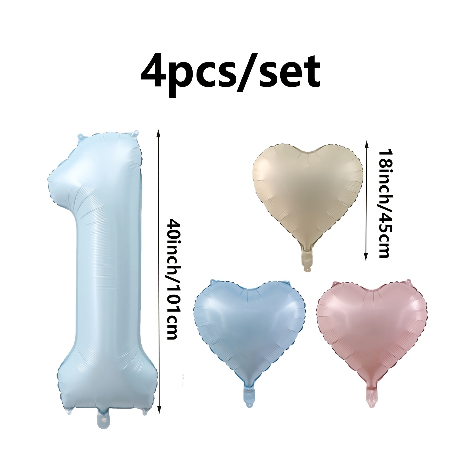 4 pçs bebê azul número balões  - Baby Products Lotion avaliação e preço